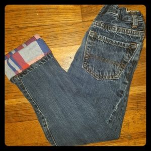 Flannel lined Skinny Jeans